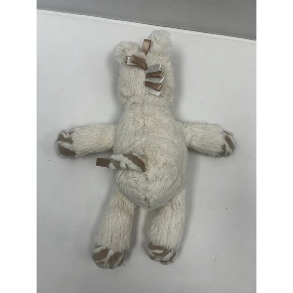 STEIFF Stripie Zebra 8 Inch Creme Plush Stuffed Animal Made In Germany 068874 - Picture 5 of 7